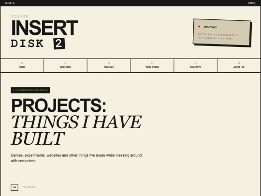projects screenshot