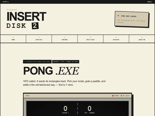projects/single file projects/pong screenshot