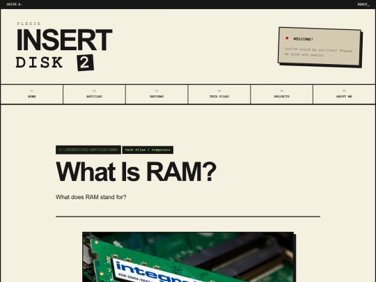 techfiles/whatisram screenshot