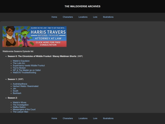 Website screenshot