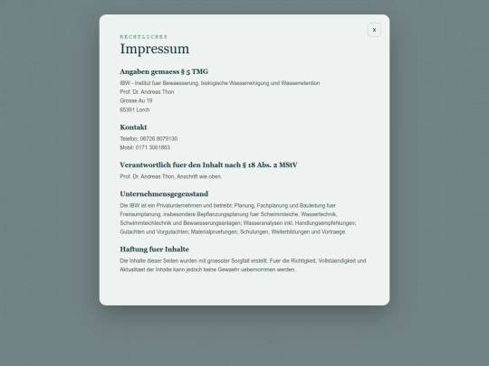 impressum screenshot
