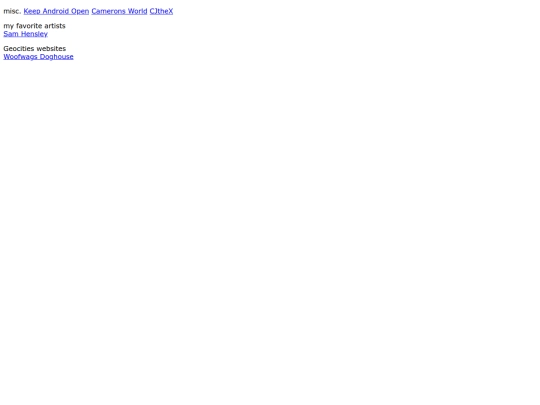 Links screenshot