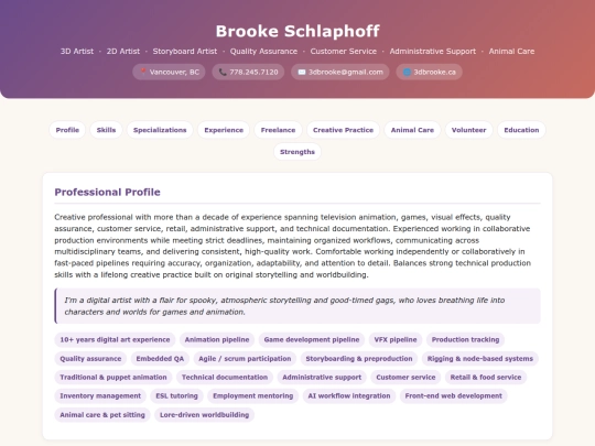 resume screenshot