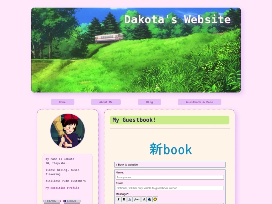 Website screenshot