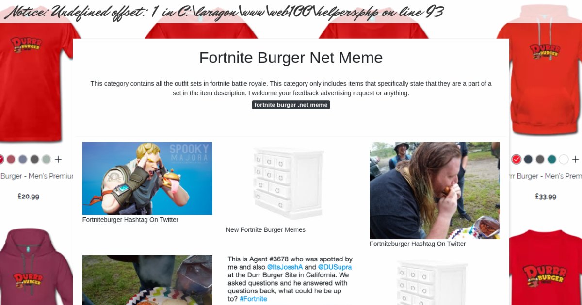 Fortnite Burger Net Meme