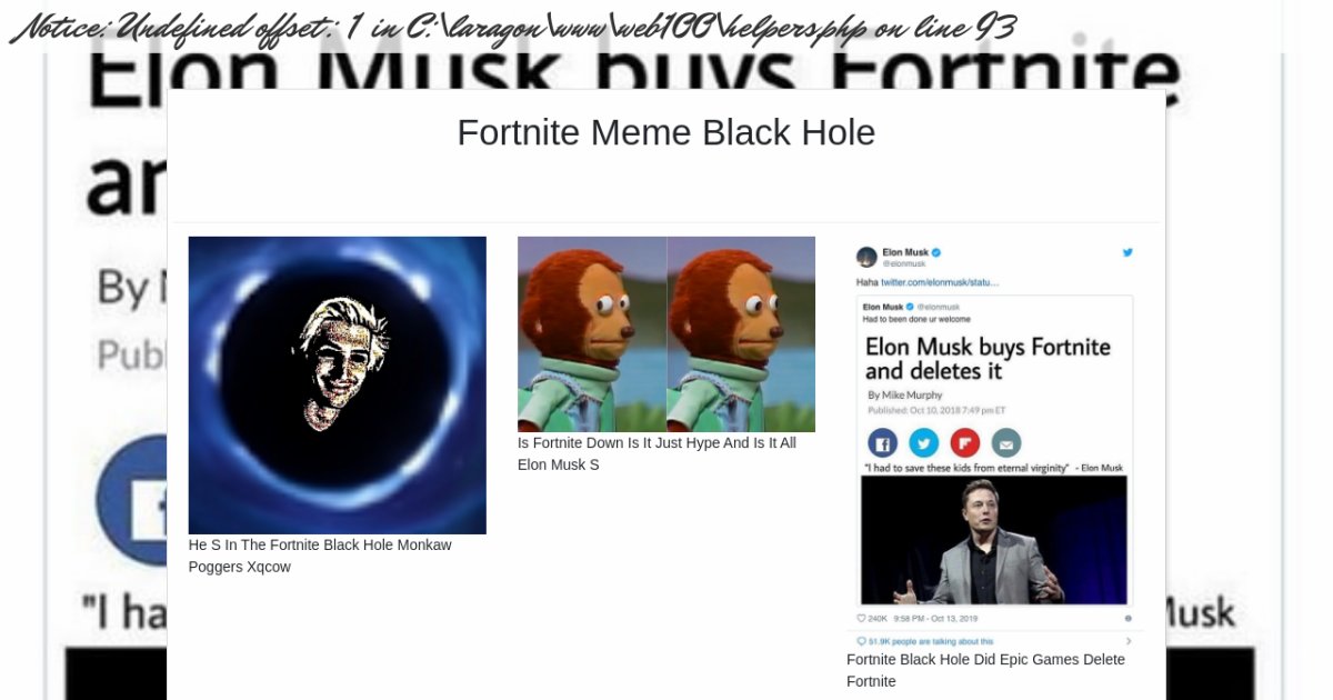 Fortnite Meme Black Hole