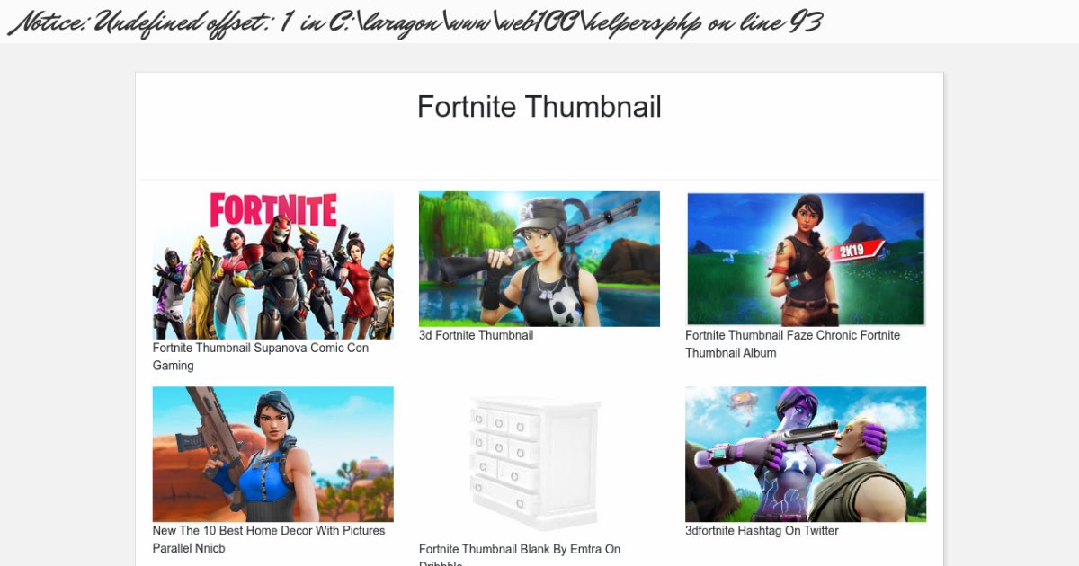 Fortnite Thumbnail