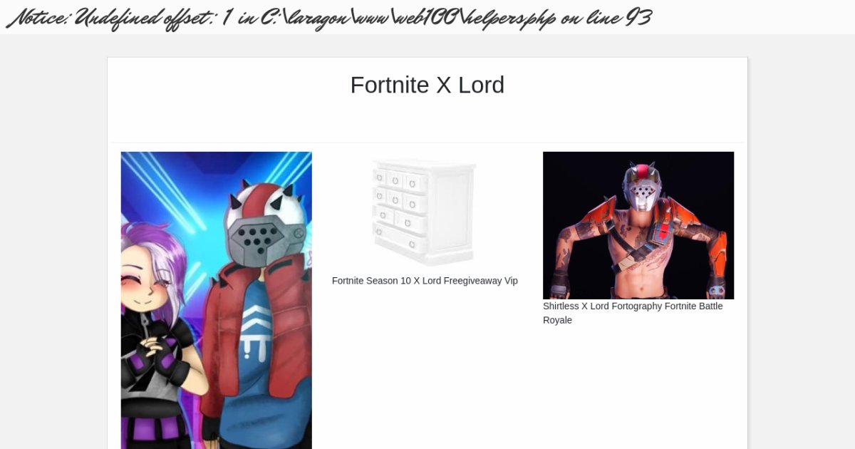 Fortnite X Lord