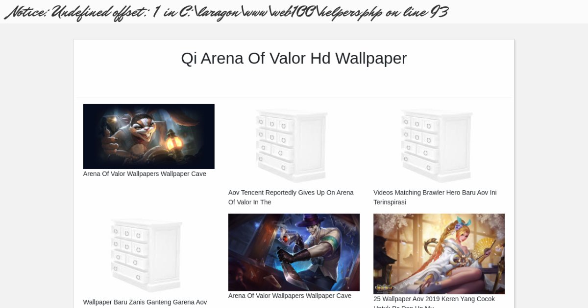 Qi Arena Of Valor Hd Wallpaper