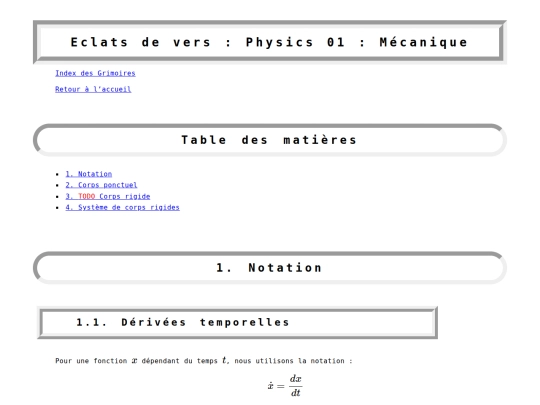 grimoire/physics-01-mecanic screenshot