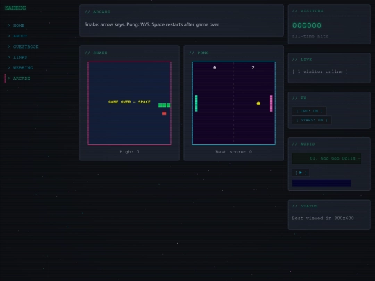 Website screenshot