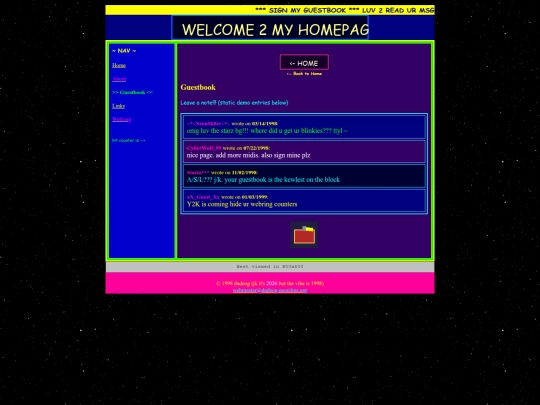 Website screenshot