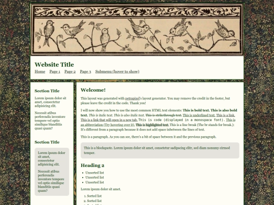 Website screenshot
