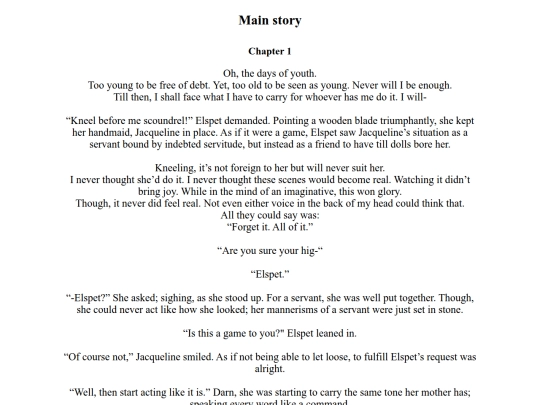 Main story screenshot
