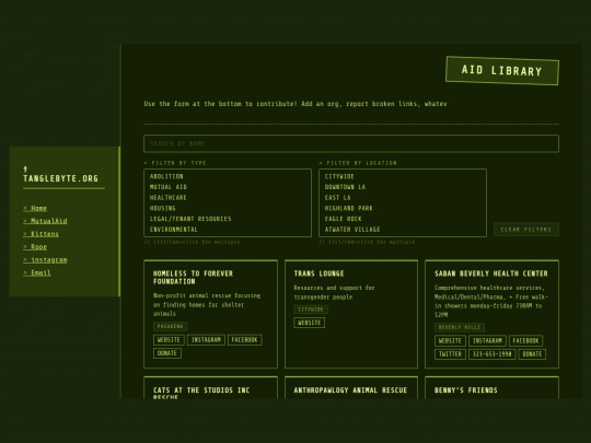 Website screenshot