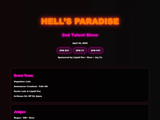 Website screenshot