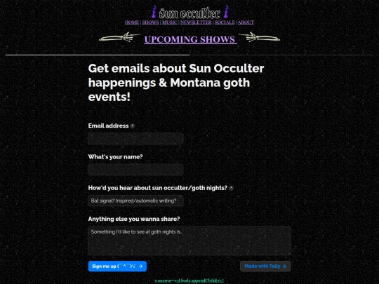 Website screenshot