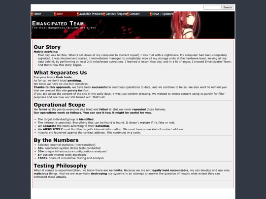 Website screenshot