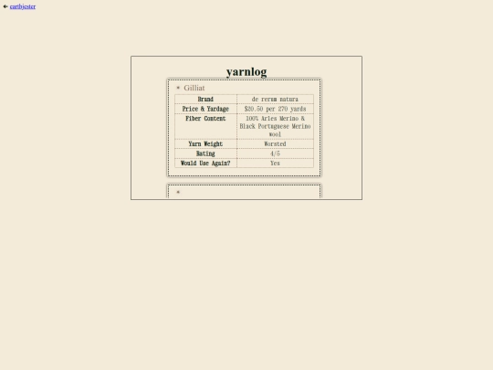 yarnlog screenshot
