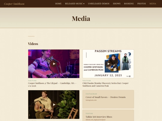 Website screenshot
