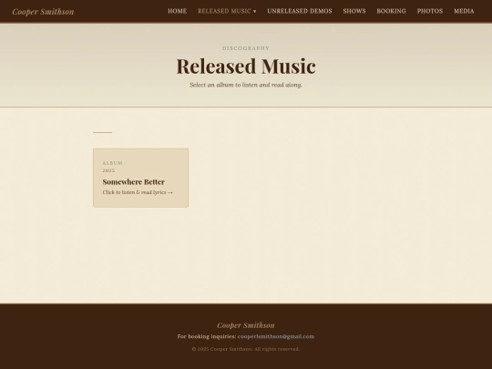 Website screenshot