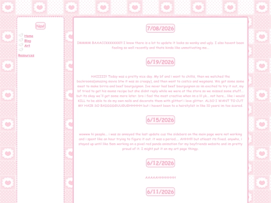 blog screenshot