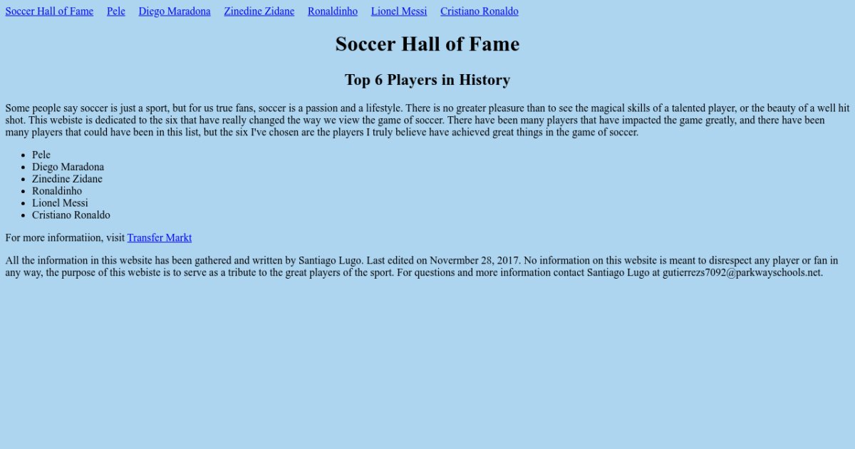 Soccer Hall Of Fame