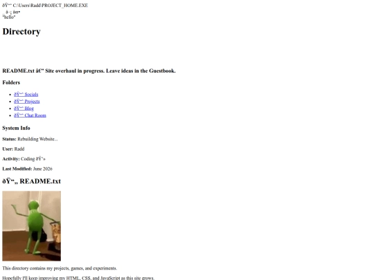 index screenshot