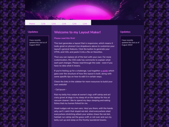 Website screenshot
