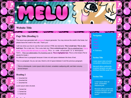 Website screenshot