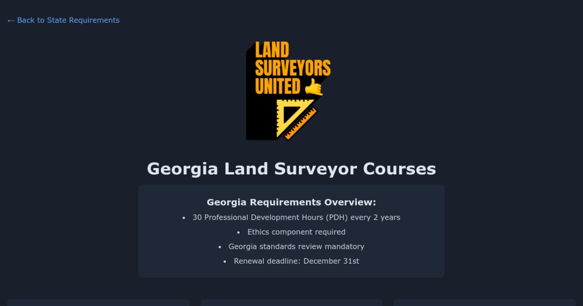Land Surveyor Courses Land Surveyors United