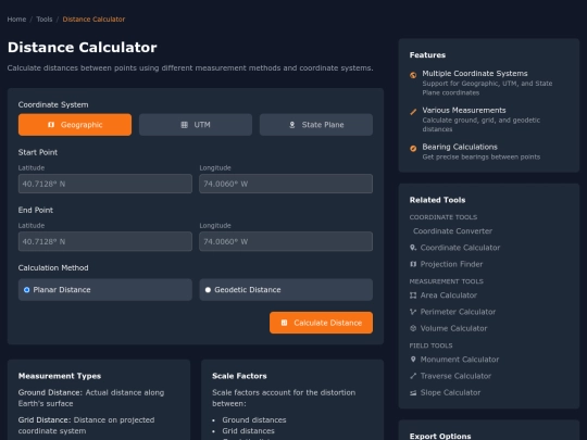 Distance Calculator Tool