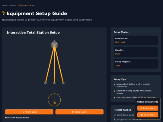 Equipment Setup Guide