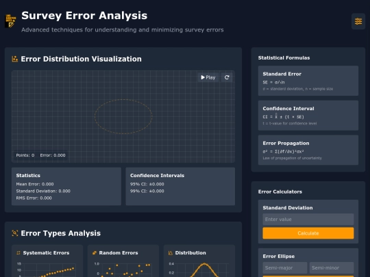 Error Analysis in Surveying