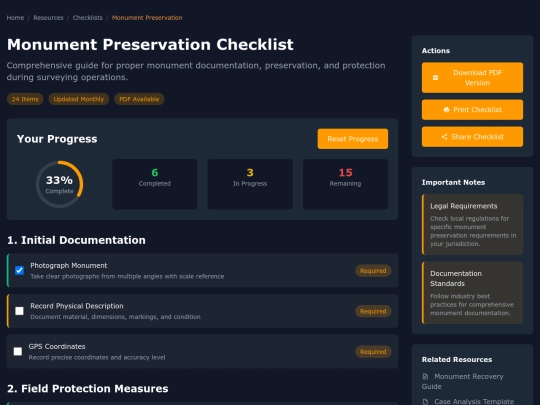 Monument Preservation Guide