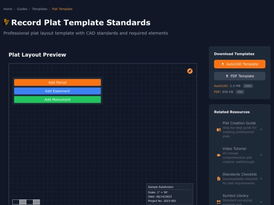 Record Plat Preparation Guide