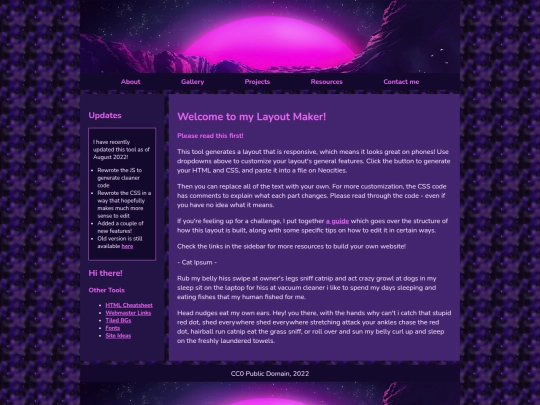 Website screenshot