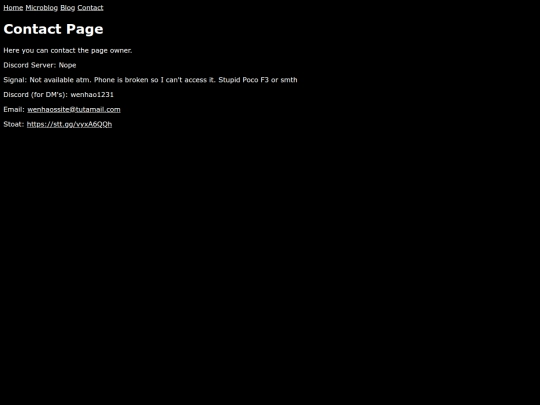 contact screenshot