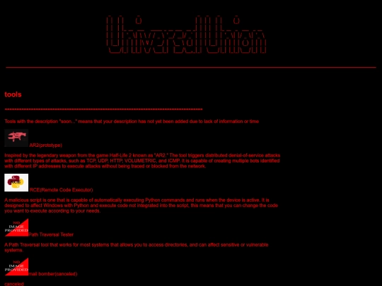Website screenshot
