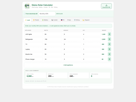 index screenshot