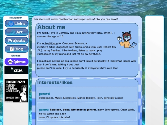 Website screenshot