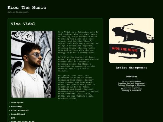 Website screenshot
