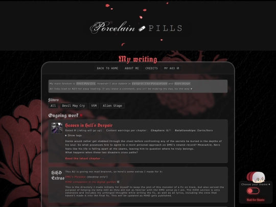 writing screenshot