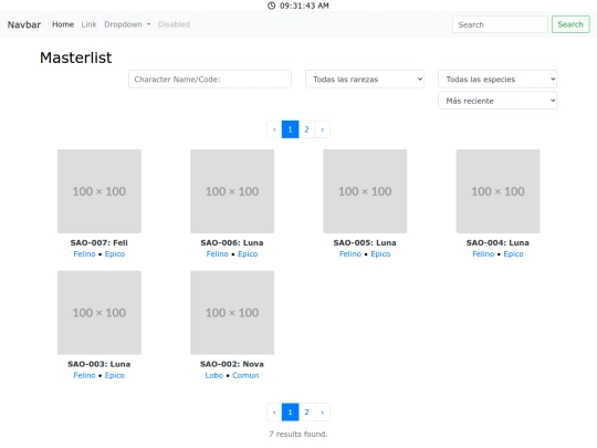 TEST/MasterList00 screenshot