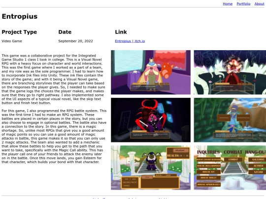 Project-Pages/entropius screenshot