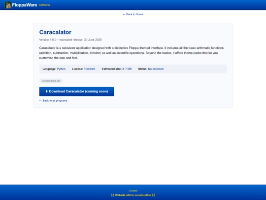 software/caracalator screenshot