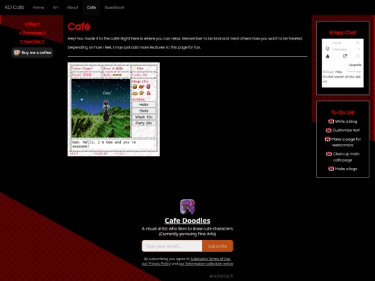 cafe screenshot