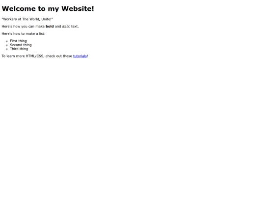 Website screenshot