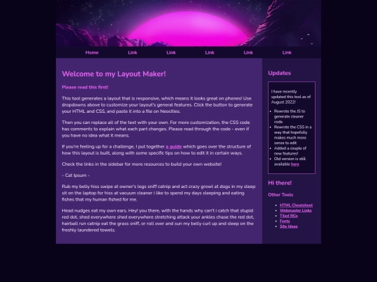 Website screenshot