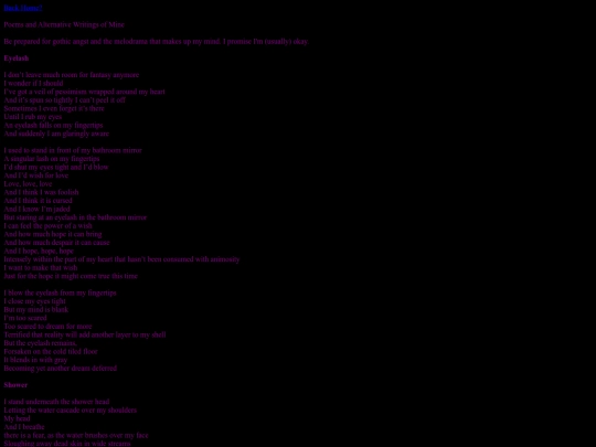 poetry screenshot